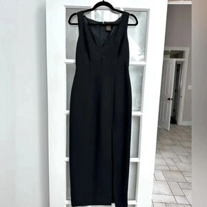 Vintage Liz Claiborne Black Night Collection Formal Cocktail Sheath Dress Size 4